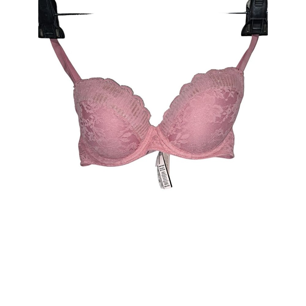 Victoria Secret 32D Dream Angels Lined Demi Pink Bra